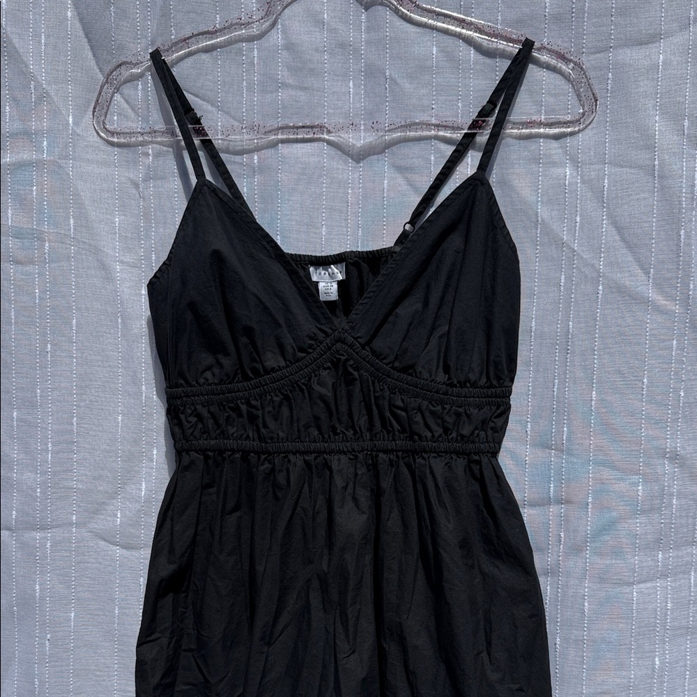 Topshop Black Strappy Dress